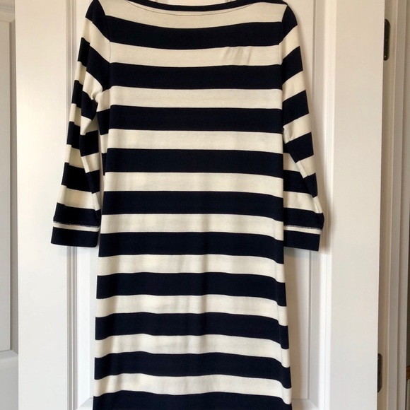 J. Crew Factory Navy/White Striped Dress - Picture 4 of 6